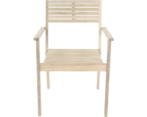 Gartenstuhl GARDEN PLACE Maja 2-er Set beige Stapelstuhl Akazie, Stapelfunktion für eine platzsparende Lagerung Gartenstuhl GARDEN PLACE Maja 2-er Set beige Stapelstuhl Akazie, Stapelfunktion für eine platzsparende Lagerung