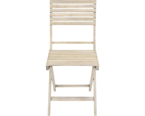 Gartenstuhl GARDEN PLACE Maja beige klappbar Akazie, Klappfunktion für platzsparende Lagerung Gartenstuhl GARDEN PLACE Maja beige klappbar Akazie, Klappfunktion für platzsparende Lagerung