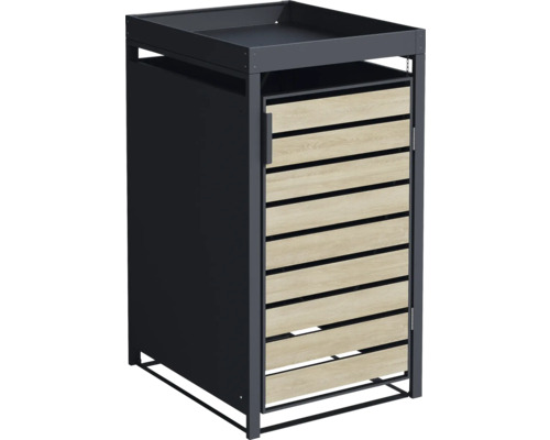 Mülltonnenbox Konsta inkl. Pflanzkasten 68 x 80 x 124 cm anthrazit Mülltonnenbox Konsta inkl. Pflanzkasten 68 x 80 x 124 cm anthrazit