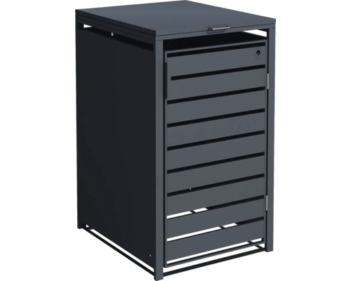 Mülltonnenbox Konsta 68 x 80 x 116 cm anthrazit Mülltonnenbox für zwei Mülltonnen