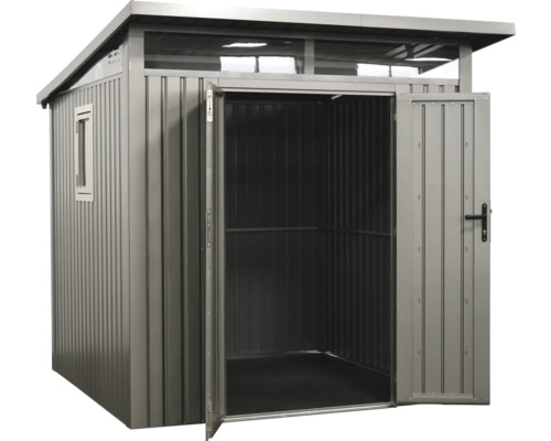 Metall Gerätehaus mit Doppeltür und Fenster