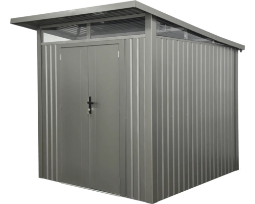 Metall Gerätehaus mit Doppeltür und Oberlicht