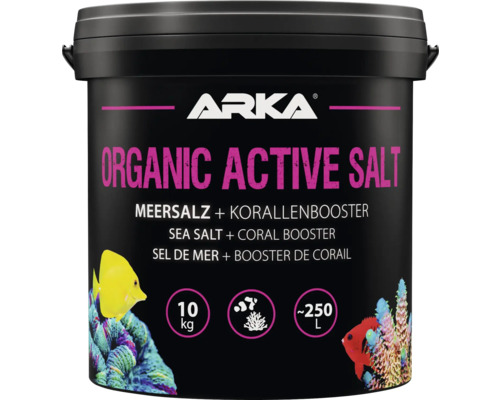 Meersalz MICROBE-LIFT Organic Active Salt Meersalz und Korallenbooster 10 kg Qualitäts-Meersalz mit organischen Bestandteilen, fördert Wachstum und Farbenpracht der Korallen in Meerwasseraquarien