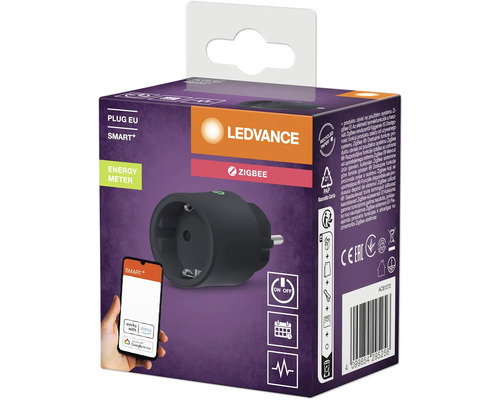 Ledvance Smart+ Zwischenstecker mit Energiezähler und Zigbee Funktion in Produktverpackung