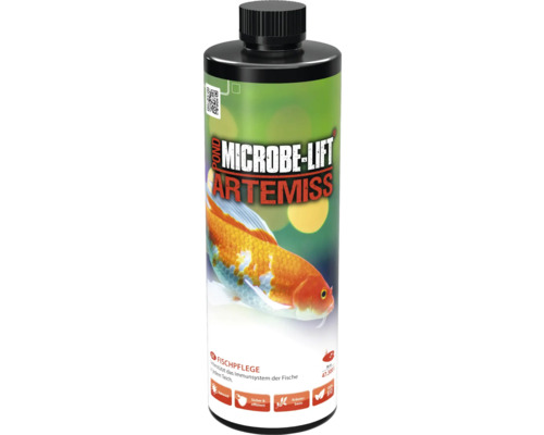 Teichfischpflege MICROBE-LIFT POND Teich Artemiss 473 ml auf Kräuter basierendes Pflegepräparat zur Unterstützung des Immunsystems, hilft bei bakteriellen Krankheiten wie z.B. Pilzbefall, Flossenfäule uvm.