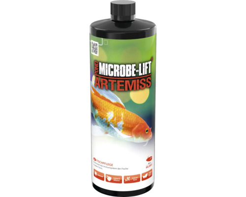 Teichfischpflege MICROBE-LIFT POND Teich Artemiss 946 ml auf Kräuter basierendes Pflegepräparat zur Unterstützung des Immunsystems, hilft bei bakteriellen Krankheiten wie z.B. Pilzbefall, Flossenfäule uvm.