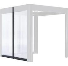 Pavillon mit Seitenwandelementen aus Kunststoff