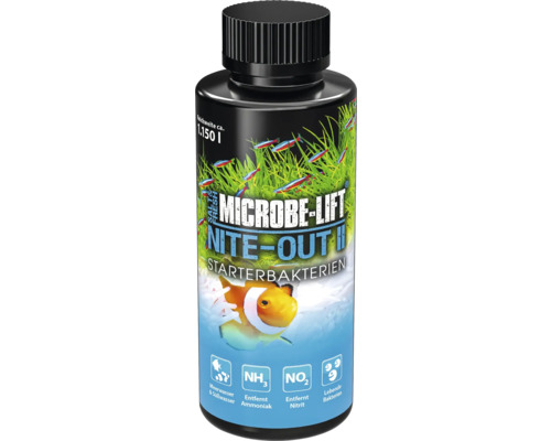 Starterbakterien ARKA Microbe-Lift Nite-Out II 118 ml Microbe Lift Nite Out II Starterbakterien Aquarium Produktflasche