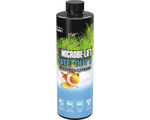 Nitratentferner ARKA Microbe-Lift Aquarium Balancer 473 ml Microbe Lift Nite-Out II Starterbakterien Flasche für Meerwasser und Süßwasser