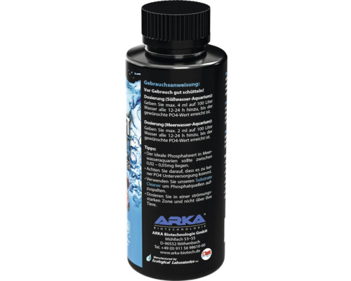 Flasche ARKA PO4 Minus zur Phosphatentfernung im Aquarium