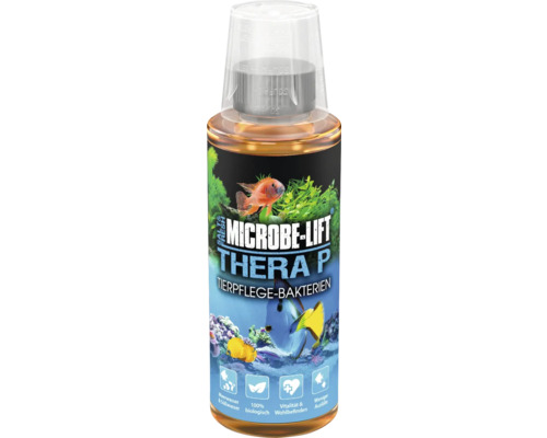 Bakterien ARKA Microbe-Lift TheraP 118 ml Microbe Lift Thera P Tierpflege Bakterien Produktflasche für Meerwasser und Süßwasser Aquarien