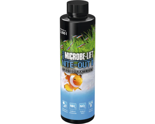 Starterbakterien ARKA Microbe-Lift Nite-Out II 236 ml Microbe-Lift Nite-Out II Starterbakterien für Aquarien mit einer Reichweite von circa 2300 Litern