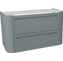 Waschtischunterschrank für Waschtischplatte Devo Gloria 2.0 BxHxT 86x50x42 cm fjord geriffelt