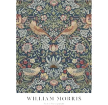 Tapete mit floralem Muster und Vogelmotiven