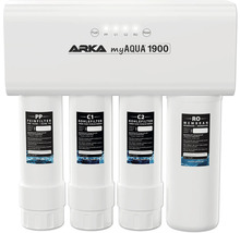 ARKA myAQUA 1900 Wasserfiltersystem mit Feinfilter, Kohlefilter und Membran