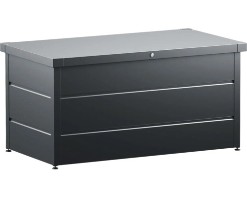 Gartenbox Hörmann EcoStar Elegant 1320 RAL7016 136 x 67 x 72,5 cm Metall grau Aufbewahrungsbox für den Außenbereich