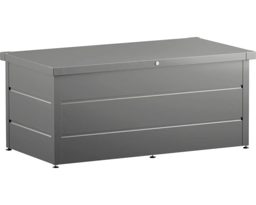 Gartenbox Hörmann EcoStar Elegant 1620 RAL9007 166 x 87 x 72,5 cm Metall grau Graue Aufbewahrungsbox aus Metall für den Außenbereich