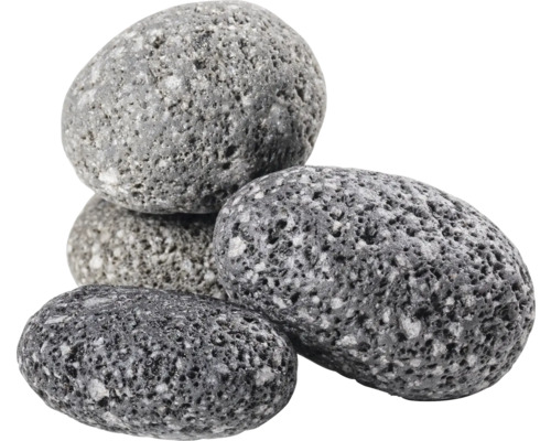 Stapel poröse Lavasteine