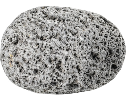 Grauer Lavastein mit poröser Oberfläche