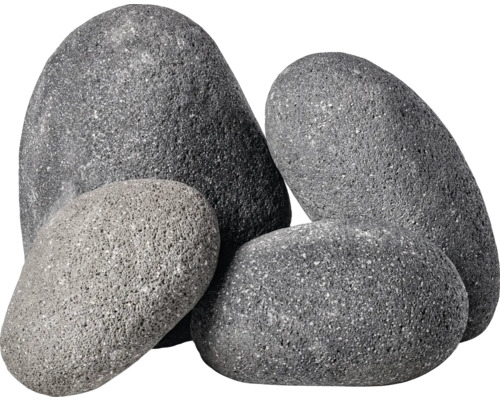 Dekorative Flusssteine aus Stein, vier Stück