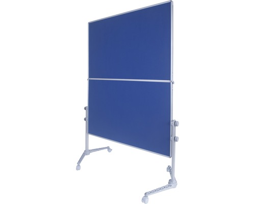 Blaue, mobile Trennwand