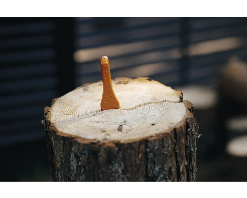 Holzspalter Keil auf Holzscheit