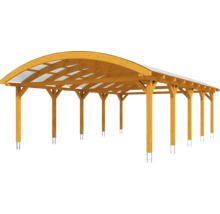 Doppelcarport SKAN HOLZ Franken inkl. Pfostenanker 635 x 969 cm eiche hell