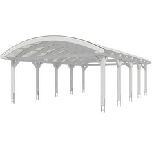 Doppelcarport SKAN HOLZ Franken inkl. Pfostenanker 635 x 969 cm weiß