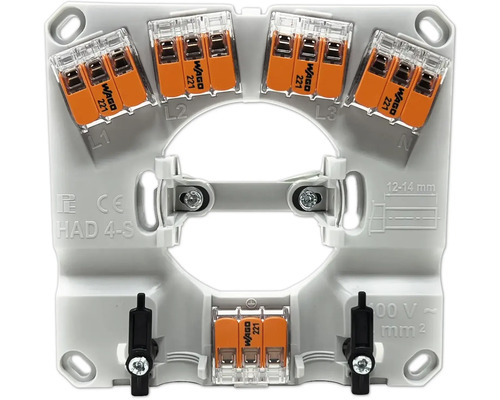 Wago Verbindungsklemmen Montageadapter mit Verbindungsklemmen