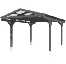 Einzelcarport SKAN HOLZ Westerwald inkl. Pfostenanker 362 x 541 cm schiefer