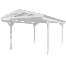 Einzelcarport SKAN HOLZ Westerwald inkl. Pfostenanker 362 x 648 cm weiß