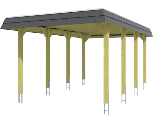 Holz Carport mit Dach