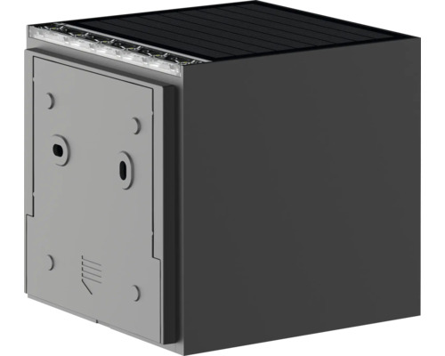 Solarbetriebener Briefkasten mit integrierter Beleuchtung