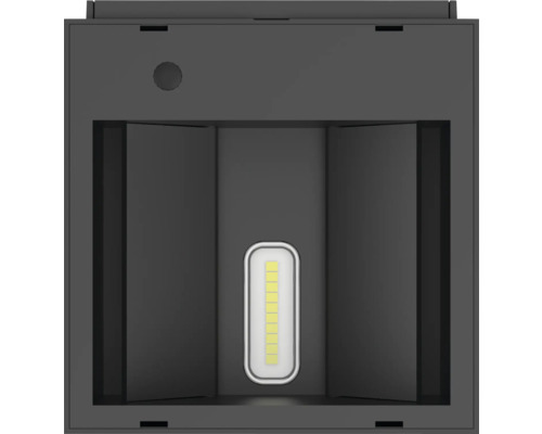 Graue LED-Wandleuchte