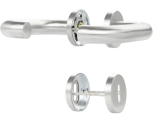 Türdrücker aus Edelstahl mit Rosetten