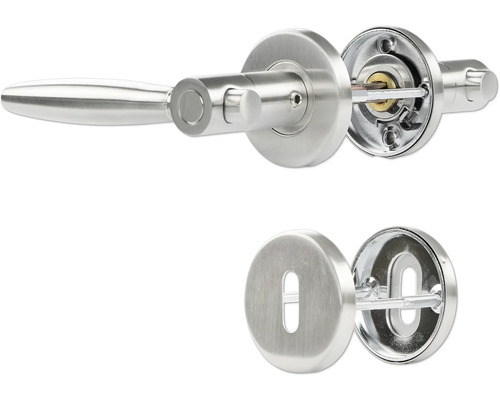 Türbeschlag-Set aus Metall mit Hebelgriff und Schlüssellochabdeckung