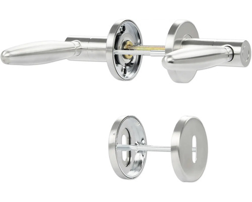 Türbeschlagset mit Türgriffen und Rosetten