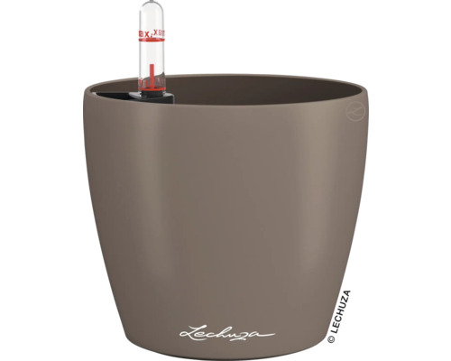 Blumentopf CLASSICO Color 12 Lechuza Kunststoff 11,8 x 11,8 x 13,2 cm muskat Lechuza Classico Pflanzgefäß mit Wasserstandsanzeige