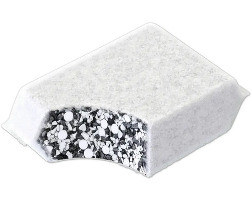 Wasserfilterkartusche im Anschnitt