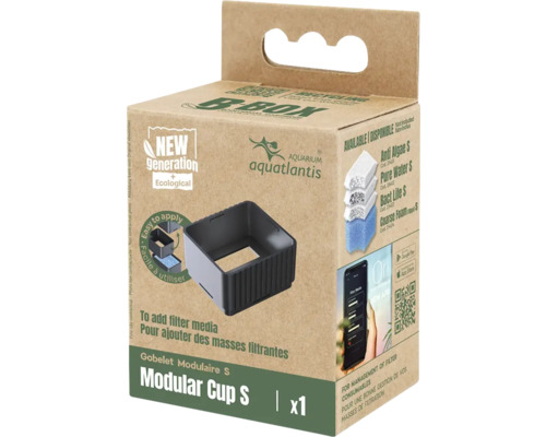 Filtermaterial Aquatlantis Modular Cup S für B-Box für Bio Box Innenfilter Filtereinsatz