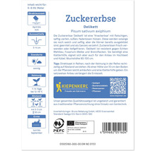 Zuckererbse Delikett Saatgutpackung