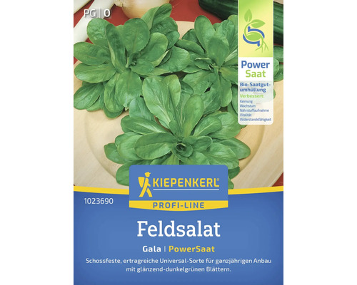 Feldsalat Gala Kiepenkerl PowerSaat Samenfestes Saatgut Salatsamen für ca. 10 lfd Meter