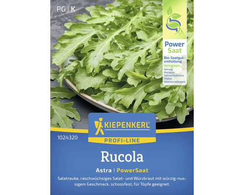 Rucola Astra Kiepenkerl Gemüsesamen, PowerSaat, Samenfestes Saatgut