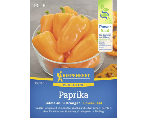 Paprika Salma-Mini Orange Kiepenkerl Gemüsesamen