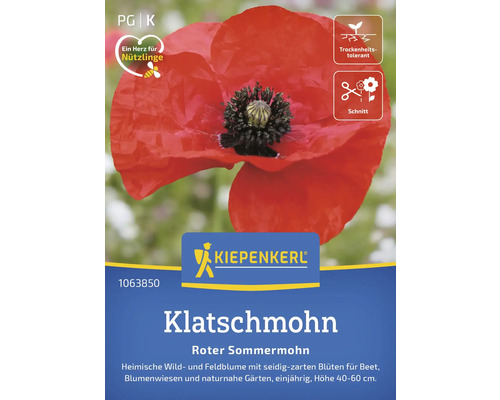 Klatschmohn - Kiepenkerl Blumensamen