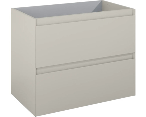 Jungborn Waschtischunterschrank DECEM BxHxT 800 x 635 x 458 mm Frontfarbe fume matt Waschtischunterschrank mit zwei Schubladen