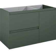Jungborn Waschtischunterschrank DECEM BxHxT 1000 x 635 x 458 mm links Frontfarbe forrest grün matt
