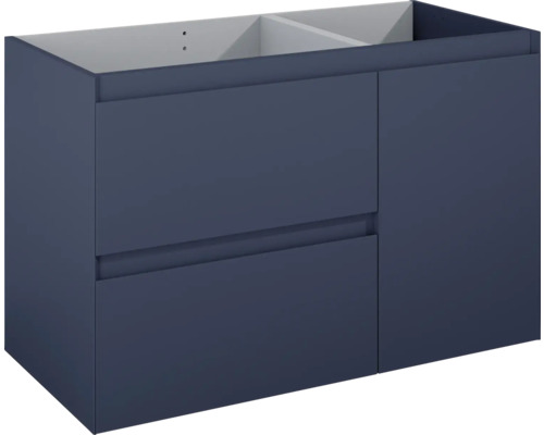 Jungborn Waschtischunterschrank DECEM BxHxT 1000 x 635 x 458 mm links Frontfarbe navy blau matt