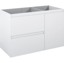 Jungborn Waschtischunterschrank DECEM BxHxT 1000 x 635 x 458 mm links Frontfarbe weiß matt