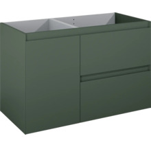 Jungborn Waschtischunterschrank DECEM BxHxT 1000 x 635 x 458 mm rechts Frontfarbe forrest grün matt
